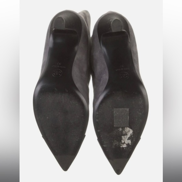 Limited Edition Gabrielle Chanel Gray Boots Size IT 37 Women's - Picture 6 of 6